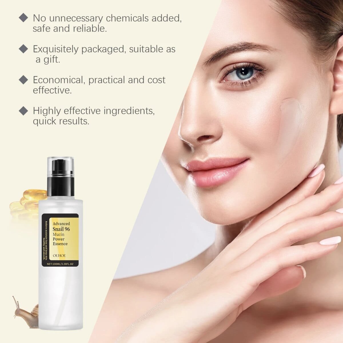 COSRX Snail Mucin 96% Power Repairing Essence - Image 3